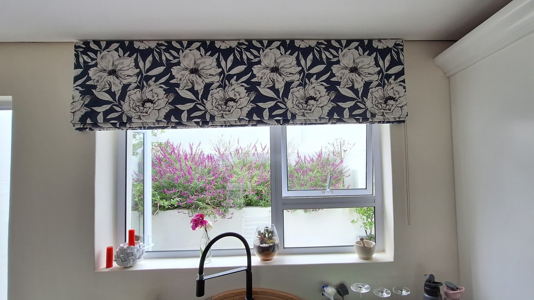 Roman blind — fabric pattern — Certain Curtains