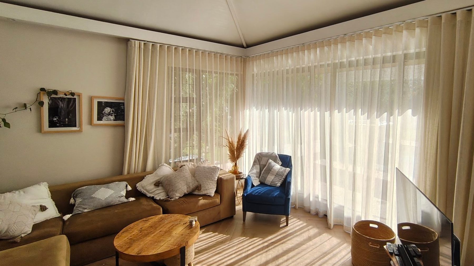 Sheer wave curtains — bedroom — Certain Curtains