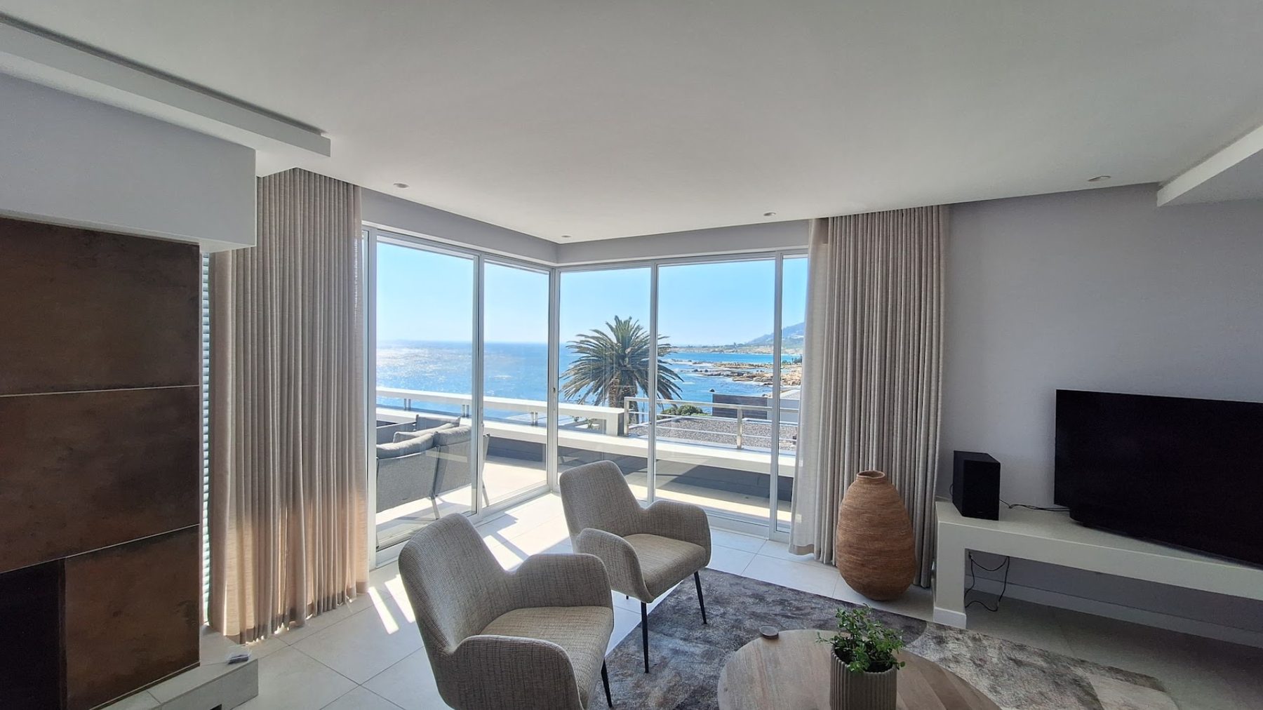 Semi-sheer wave curtains — detail — Certain Curtains