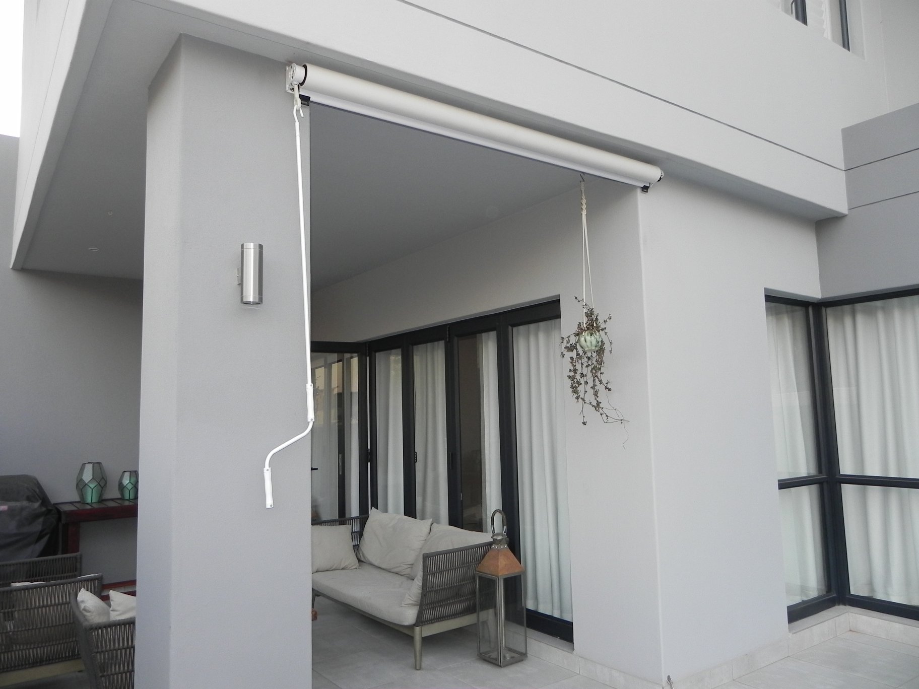 Outdoor blinds and shutters